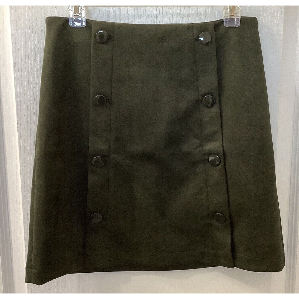 LOFT Skirt Womens 4 Mini Green Dark Academia Y2K NEW
